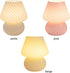 Dimmable BestAlice Mushroom Lamp, Glass Mushroom Night Light USB Rechargeable Remote Control Three Colors Small Bedside