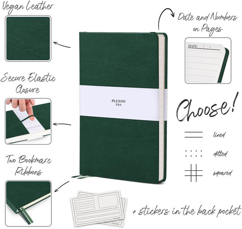 Graph Paper Notebook, Premium Square Grid Math & Science Journal, 5.8" x 8.3" Hardcover, Gift Box Included