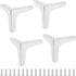 Bivethoi 6 Inch / 15cm Furniture Legs Set of 4, Polished Chrome Metal
