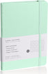 Lined Journal Notebook, Medium 5.7" x 8", 160 Pages, Eggshell Green, Hardcover, 100 gsm Thick Paper