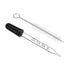 PATIKIL Eye Dropper Kit, 1 Set 1ml Glass Straight Tip Graduated Ear Dropper with Rubber Bulb, Clear