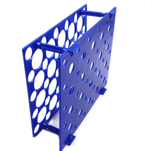 50-Well Blue Plastic Detachable Lab Test Tube Rack Holder for 10ml, 15ml, 50ml Centrifuge Tubes