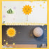 Aurelema Sun Night Light Wall Lamp Sleeping Nursery Lighting Cute Floating Battery Operated Hanging Lamp for Baby Boys