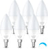 KINDEEP LED Candelabra Light Bulbs, Dimmable 60 Watt Equivalent, Daylight 5000K, E12 Base (6 Pack)