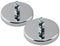 Master Magnetics Round Base Magnet with Bolt, 2.65" Diameter, 1.275" Height, 65 Pound Pull, Pack of 2