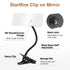 6.69"x2.95" Clip On Security Mirror Convex Desk Office Cubicle for Personal Safety Desk Rear View Mirror Monitor