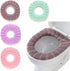 Renashed 4 Pcs Soft Toilet Seat Cover Pad Thicker Washable Cloth Different Colors