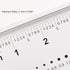 Film Flexible Ruler 4 Inch 0.1mm Scale, PET Plastic Covered Thickened Folding Straight Ruler Measuring Tool, Transparent