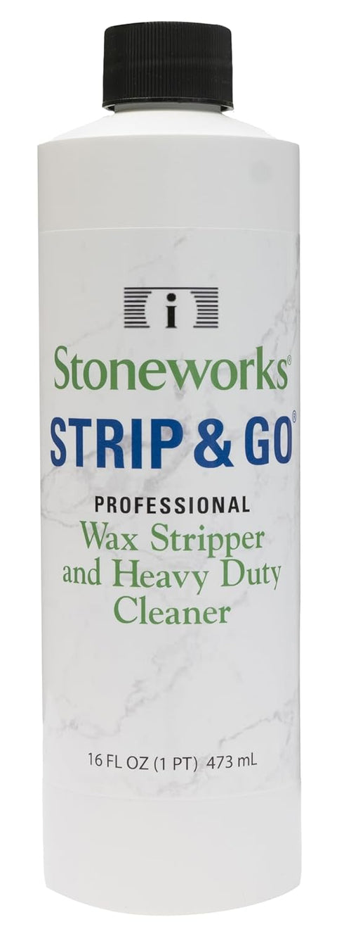 Stoneworks Strip & Go (1 Pint) Sealer Stripper and Wax Remover for Stone