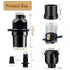 3 Pack E26 Phenolic Medium Base Light Socket with Push Switch, Medium Screw Light Holder Black Edison Retro Pendant