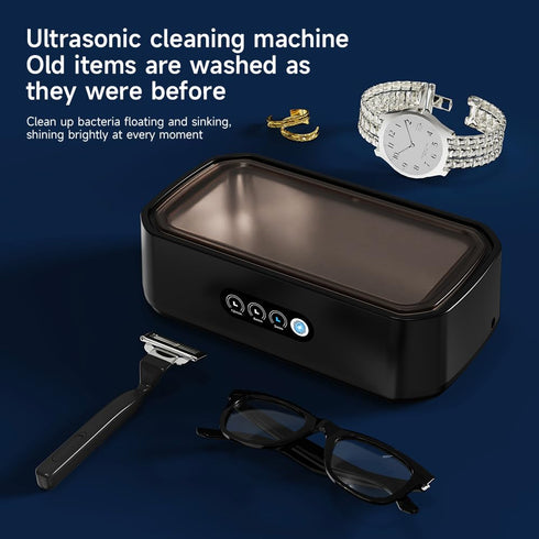zoomto Cleaner,49KHz Cleaner,3 Timer,22oz(650ML),304 Ultrasonic Jewelry Ultrasonic Jewelry,Glasses,Rings,Watch Bands