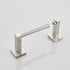 Wall Mount Toilet Paper Holder, Brushed Nickel Bathroom Double Post Pivoting Square Holder for TP, RV Paper Towels