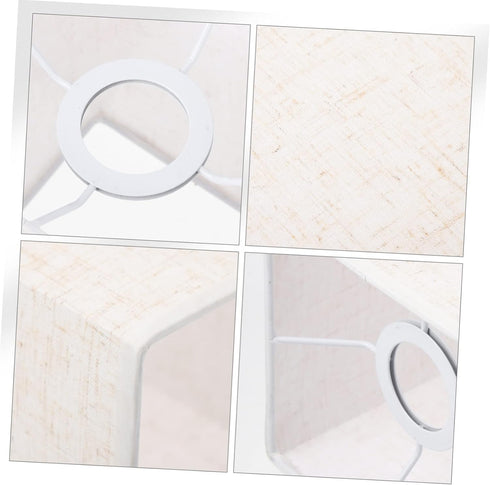 Linen Lampshade Drum Pendant Light White Chandelier Nightstand Decor Cloth Lampshade Spider Lamp Shade s for Floor