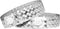 Ouchan Silver Holographic Plastic Wristbands, 100 Pack Vinyl for Events Parties