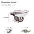 Mini Fixed Caster Wheels 1 Inch, Low Profile Small Casters with Screws for Furniture Rolling Cabinet Sliding Door