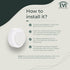 EVI Wall Mounted Doorstop, Natural Silicone with Adhesive or Screw Installation, Stainless Steel, White Rubber