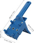 Handheld Dowel Jig Kit with Wood Doweling Hole Drill Guide, Punch Locator Positioner, Wrench Limit Ring for Home