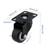 4 PCS 1.5 Inch Heavy Duty Caster Wheels, Polyurethane PU Rubber Swivel Casters, 400lb Capacity, Black
