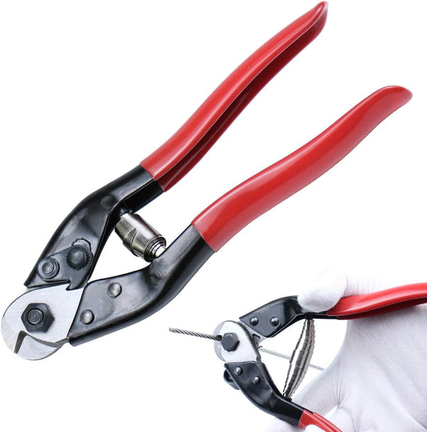 Upgraded Muzata Wire Cutters Heavy Duty Cable Cutters for Steel Wire Rope Up to 5/32" Stainless Steel Deck Railing