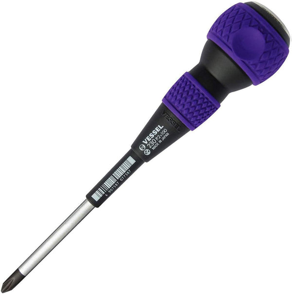 Vessel Ball Grip Penetration Screwdriver +2 * 100 (No. 230)