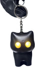 Generic Cozy Cute Black Cat Night Light Keychain Mini Kawaii Cat Lamp with Sound, Aesthetic Desk Decor & Gift