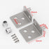 Generic 2 Pieces Shelf Corner Bracket L Bracket Angle Bracket Stainless Steel Shelf Support for Furniture Shelf