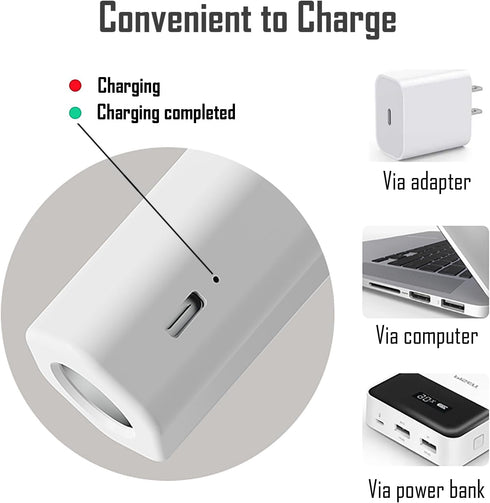 kvppvt 5 360 Modes Rechargeable LED Lamp with Magnet Swivel Joint, Touch Control, Adjustable Brightness, Color, Angle