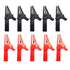 10Pack Alligator Clips 1000V 32A Heavy Duty Insulated Automotive Car Battery Clips for Multimeter Test Leads