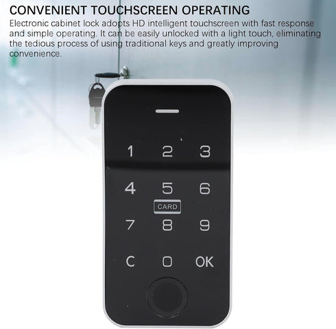Fingerprint Password Cabinet Lock Digital Touch Keypad Electronic Cabinet Lock Quick Response for Wardrobe Bedside