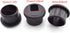 SDTC Tech 3-Pack 1 Inch Black Plastic Desk Hole Wire Grommet Cable Cord Cover Organizers