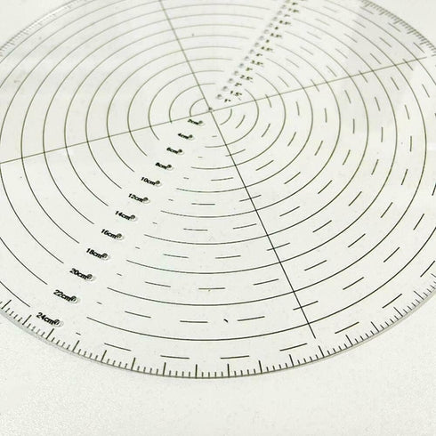 Acrylic Round Center Finder Compass, 10inch Clear Tool for Center Woodworking Drawing Circles, Wood Turning Lathe