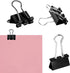 SANNIX 36 PCS Medium Binder Clips, 1-1/4 inch Black Paper Clamps for Office Home School