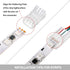 20 Pieces 3 Pin LED Light Connectors, Strip to Wire Quick Connector for 5050 LED RGB Strip Light