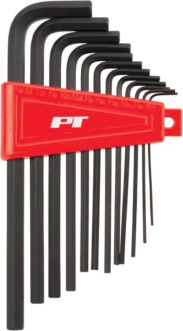 Performance Tool W1393 12pc SAE Long Hex Key Set, Black - Professional Grade Allen Wrenches