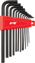 Performance Tool W1393 12pc SAE Long Hex Key Set, Black - Professional Grade Allen Wrenches