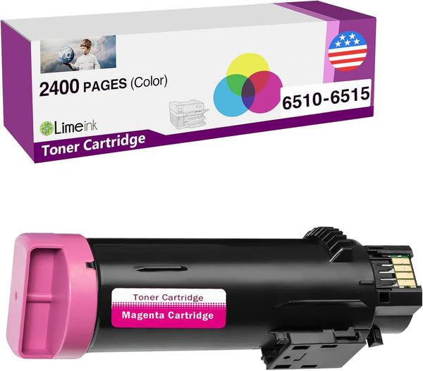 Limeink 1 Magenta Compatible High Yield Laser Toner Replacement for Xerox Phaser 6510 Workcentre 6515 Printer