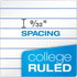 Oxford College Ruled Spiral Notebook, 8.5 X 11, Pack of 4, 1 Subject, 100 Sheets, Durable Plastic Cover with Divider