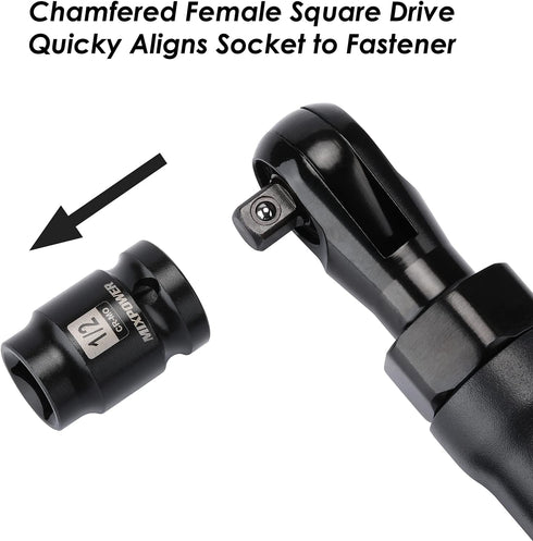 8 1/2-inch Set, MIXPOWER Pieces Drive Pipe Plug Socket SAE, CR-MO, Tapered Male Square Drive, Chamfered Female Square