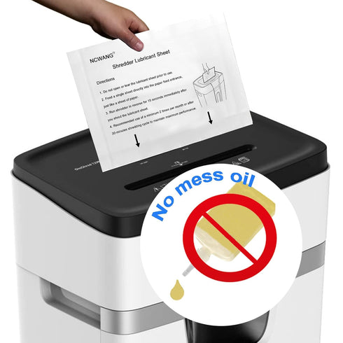 Shredder Lubricant Sheets, 24 Pack Shredder Oil Sheets for Blades