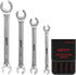 4-Piece Flare Nut Wrench Set, SAE Brake Line Wrenches 1/4 to 11/16-inch, Professional Offset Heads