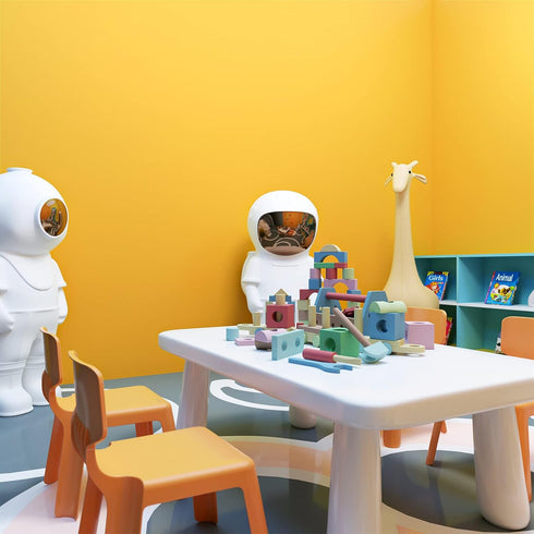 YENHOME Removable Yellow Contact Paper 17.7"x200" for Walls, Cabinets, Peel and Stick Wallpaper