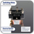General Purpose Switching Relay APSWR-342, 90-342, 208-240 VAC Coil, DPDT for HVAC and Electrical Installations