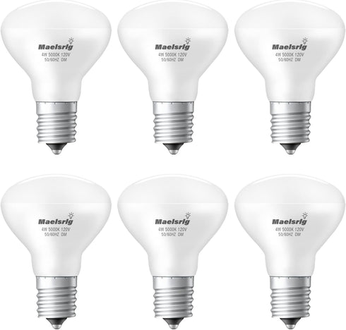 Maelsrlg E17 R14 LED Bulb, 4W (40W Equivalent) Mini Reflector Floodlight Light