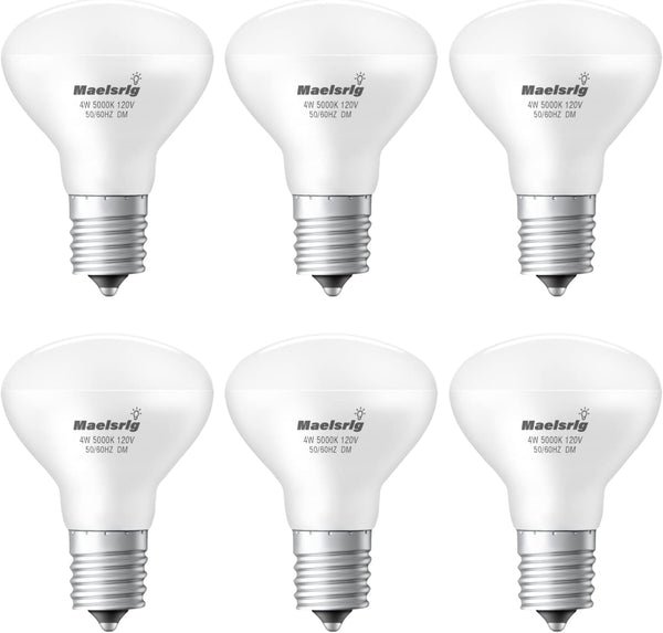 Maelsrlg E17 R14 LED Bulb, 4W (40W Equivalent) Mini Reflector Floodlight Light