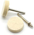 TEMO 100 pc Felt Polishing Wool Bob Burr with 1 Inch Diameter and 1/4 Inch High Wheel #429 for Dremel Rotary Tools