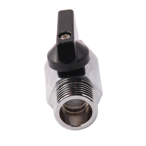 1/2" Brass Mini Ball Valve, NPT Female x Male Shut-Off Valve, Pack of 2