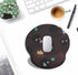 LuckyCow Cute Cartoon Small Black Coal Ball Mouse Pad with Wrist Support, Ergonomic Wrist Rest Table Decoration Simple
