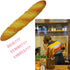 JIANEEXSQ Memory Foam Keyboard Wrist Rest Pad - Soft Toast Bread Baguette Shape Anti-Skid Support for Office Computer,