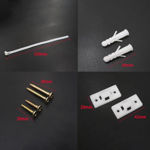 Generic 6Pcs Furniture Anchors Resistant Straps for TV Stands Dresser Bed