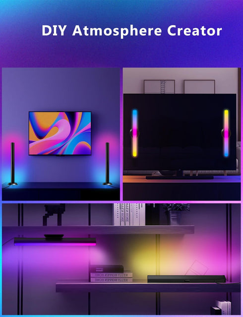 14 Inches DAYBETTER Smart LED Light Bars, RGB Light Bar, TV Backlights with Scene and Music Modes, Smart Light Bars
